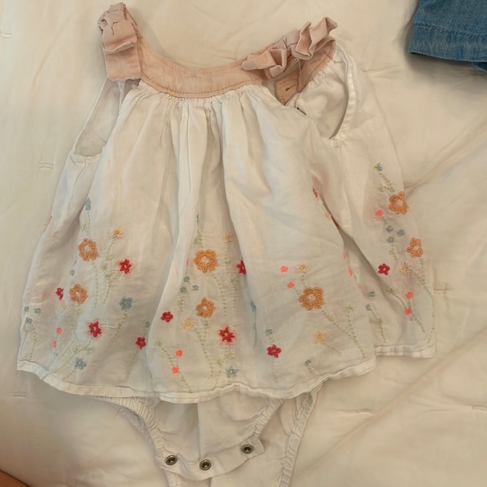 Baby GAP dress with attached bodysuit